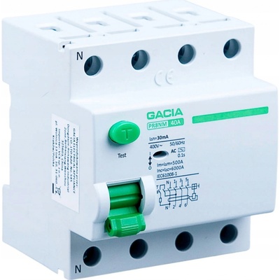Proudový chránič Gacia PR8NM 4P 40A 300mA AC