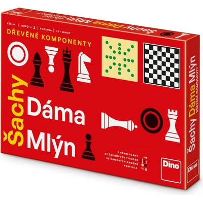 Dino ŠACHY, DÁMA, MLÝN Rodinná hra