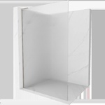 Mexen Kioto L душ-преграда Walk-in 120 x 200 см, райе, четкан никел - 800-120-103-97-09 (800-120-103-97-09)