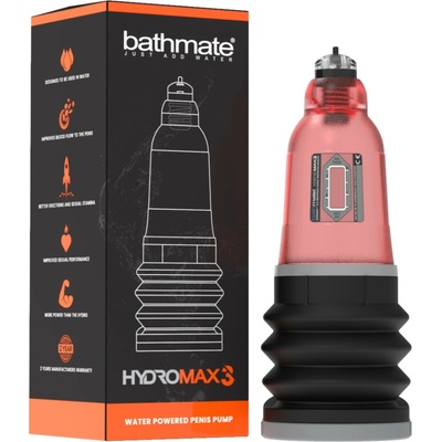 Bathmate Hydromax 3 vakuová pumpa, červená