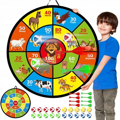 Oboustranný Dart šipky štít míče na suchý zip velký 66 cm