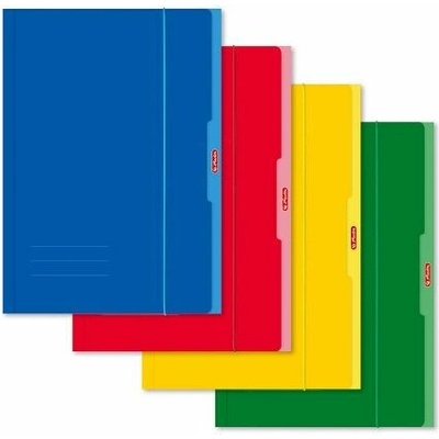 Herlitz Desky s gumou A4/3 chlopně, mix barev