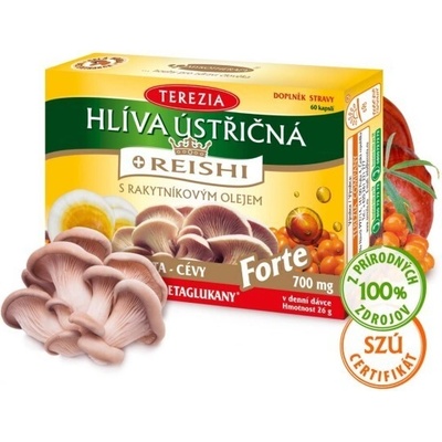 TEREZIA Hliva ustricová + reishi 60 kapsúl