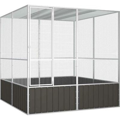 vidaXL klec pozink 213,5 x 217,5 x 211,5 cm