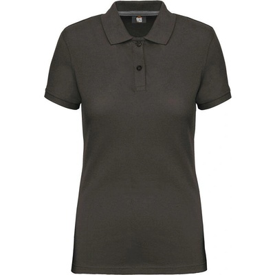 Kariban WK275 Dámske pracovné piqué polo z ťažkej bavlny sivá Dark