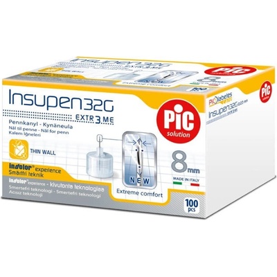 Стерилизирани инсулинови игли , PIC Solution Insupen Disposable Needles 32G x8mm 100pcs