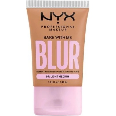 NYX Professional Makeup Bare With Me Blur Tint hydratačný make-up 09 Light Medium 30 ml