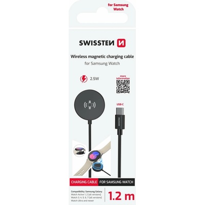 Swissten magnetický kábel na Samsung Galaxy Watch, USB-C 1,2 m 22065511