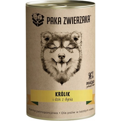 Paka Zwierzaka králik diviak a tekvica 400 g