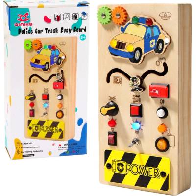 LeanToys Drevená vzdelávacia manipulačná doska