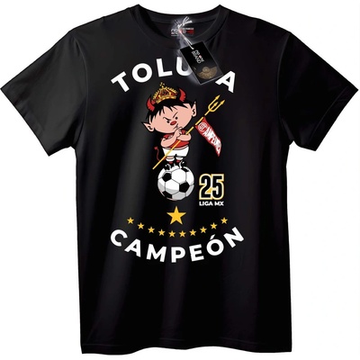 NOONEBRAND Тениска Толука Шампион 25-ти - S, Black