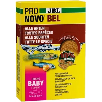 Jbl Pronovo Bel Grano Baby - Пълноценна храна на прах за млади декоративни рибки в аквариум, 3 х 10 мл