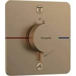 Hansgrohe ShowerSelect Comfort Q Термостатичен смесител за душ с 2 функции, четкан бронз, EN1717 (15586140)
