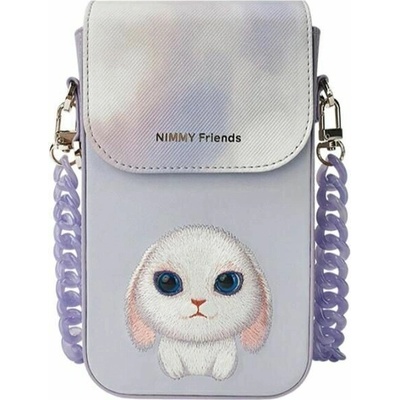 NIMMY taška na telefon BIG EYED PET 2.0 Rabbit fialová