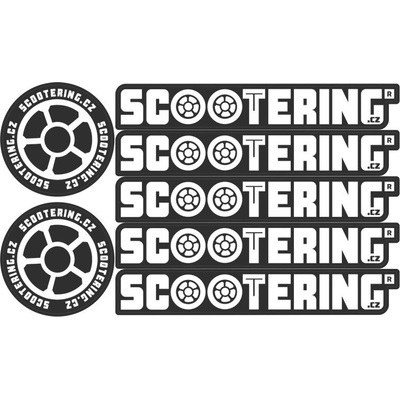 Samolepky SCOOTERING.CZ sada 7ks