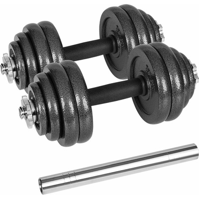 REBEL ACTIVE Liatinové nastaviteľné činky 30 kg