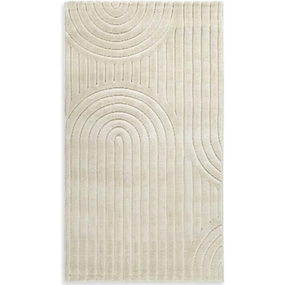 Takoy Koberec 60x100 cm béžový s reliéfním 3D vzorem VENUS BOHO 2-HF-489211 | 60 x 100 cm