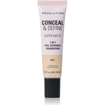 Makeup Revolution Conceal & Define zmatňujúci make-up F2NC 23 ml