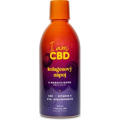 I am CBD Kolagenový nápoj s CBD vitamínem C a kys. hyaluronovou 500 ml – Zbozi.Blesk.cz