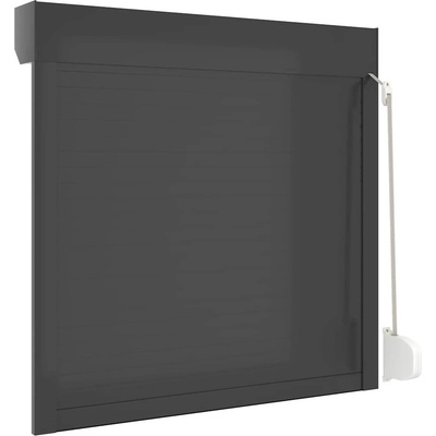 vidaXL Roleta hliníková 100x100 cm antracitová