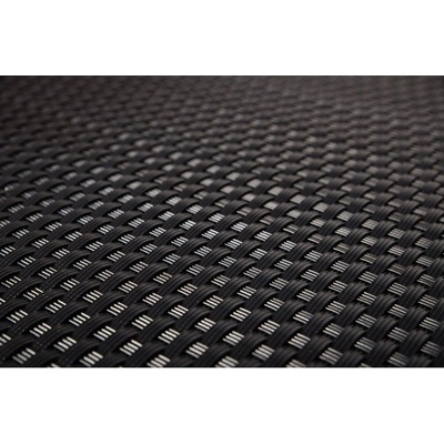 RATTANART BALKONOVÁ ZÁSTĚNA RATAN VÝŠKA 100 CM ČERNÁ S OČKY