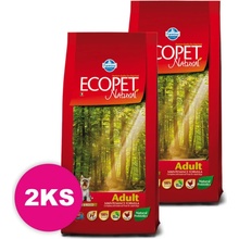 Ecopet Natural Dog Adult Mini 2 x 14 kg