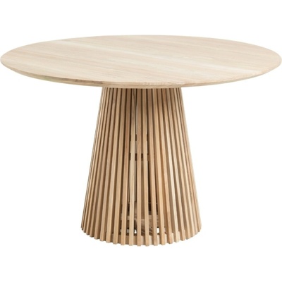 Kave Home Teakový kulatý jídelní stůl Jeanette 120 cm