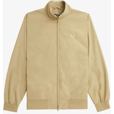 Fred Perry Яке Fred Perry Mens Brentham Cotton Long Sleeve Harrington Jacket - Warm Stone A84
