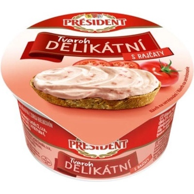 Président Delikátní Tvaroh Rajče 125 g – Zboží Dáma