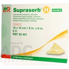 SUPRASORB H KRYTIE NA RANY STANDARD hydrokoloidný obväz samolepiaci 15 x 15 cm 5 ks