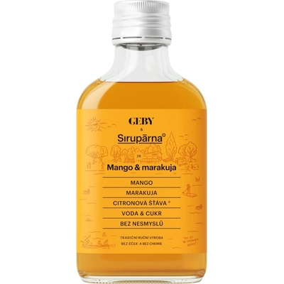 Sirupárna Domácí Mango & Marakuja Sirup 0,1 l