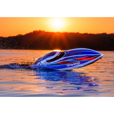 Traxxas Distruptor 4S RTR RC loď, modrá