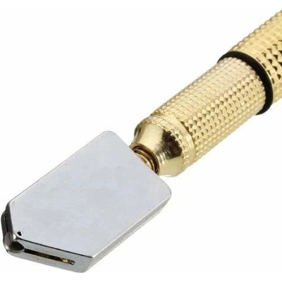 Řezák skla olejový QIM 410 celokovový - nůž na sklo - karbidové kolečko, bronzová – Zboží Dáma