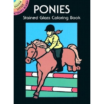 Ponies Stained Glass Coloring Book | John Green