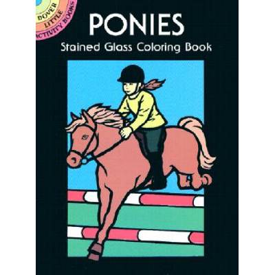 Ponies Stained Glass Coloring Book | John Green