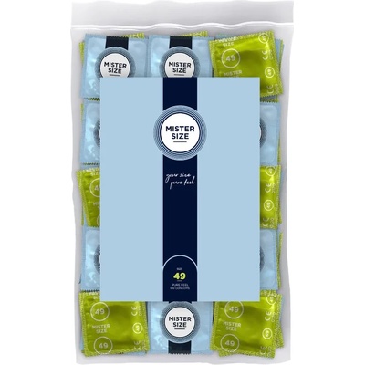 Кондоми с персонализиран размер, 100 броя - Mister Size 49mm (D-242299)
