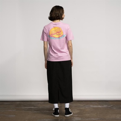 SANTA CRUZ triko Sunrise Dot T-Shirt Fondant Pink
