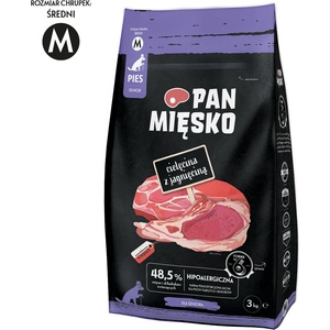 Pan Mięsko Телешко с агнешко М 3 кг (за възрастни кучета)