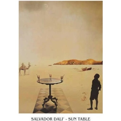 Umelecká tlač Salvador Dali - Sun Table, Salvador Dalí, (50 x 70 cm)