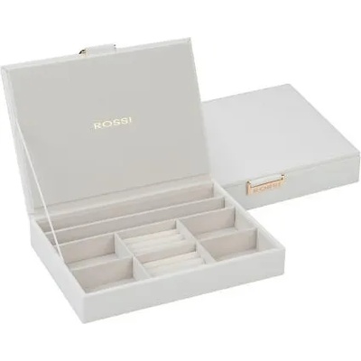 Roura Decoracion Кутия за бижута с единично дъно в бял цвят wa10403