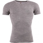 Engel Мъжко копринено термобельо Engel Shirt S/S Merino base layer - Hellgrau Melange - размер 50/52 (EU) (014-0746-0113)