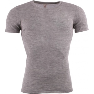 Engel Мъжко копринено термобельо Engel Shirt S/S Merino base layer - Hellgrau Melange - размер 50/52 (EU) (014-0746-0113)