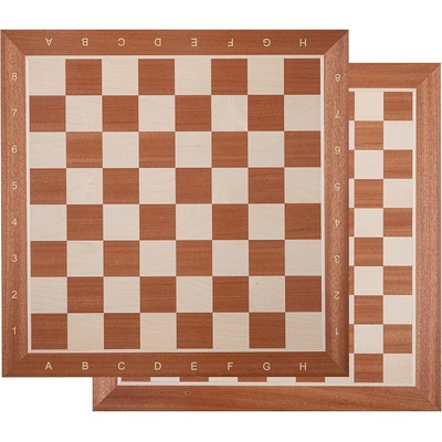 Šachová deska + francouzská dáma 48x48 cm