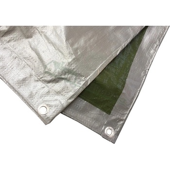 Bradas Zakrývacia plachta 120 g / m2 strieborná 5 x 8 m