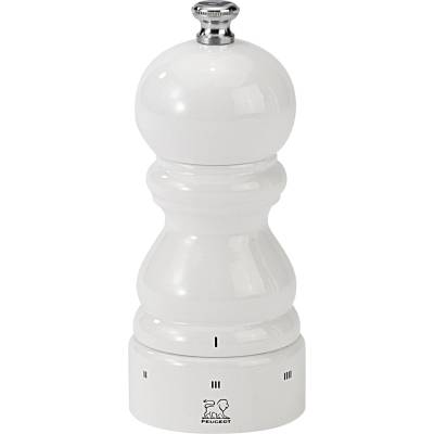 Peugeot Мелничка за черен пипер бяло лакирано буково дърво 12 cm PARIS uSelect Peugeot (PG27780)