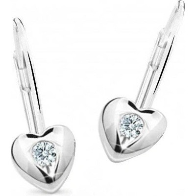 Cutie Jewellery dětské náušnice z bílého zlata C1556-55-X-2 modrá
