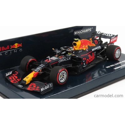 Minichamps Red bull F1 Rb16b Honda Ra620h Team Aston Martin N 11 Winner Azerbaijan Gp 2021 Sergio Perez Matná modrá žltá červená 1:43