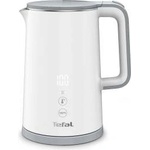 Tefal KO6931 Sense kettle, 1.5 L capacity, digital display, 5 temperature levels, 360° base, water level indicator, removable limescale filter, 30 minute warming function, 1800W, white Електрически кани