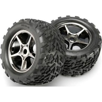 Traxxas колело 3.8", джанта Gemimi черен хром S17, гума Talon (2)