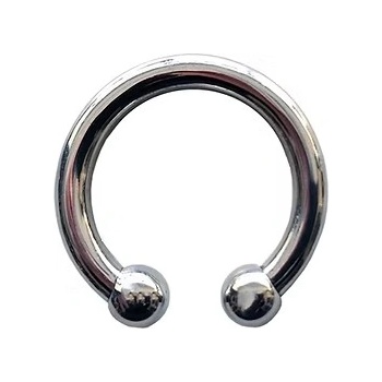 ostatní ROUGE Stainless Steel Horseshoe Cock Ring (30mm) In Clamshell